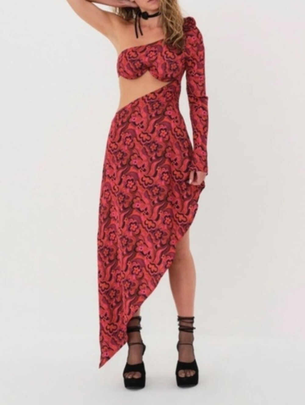NWT For love & lemons Davina Maxi Dress Size Large New
